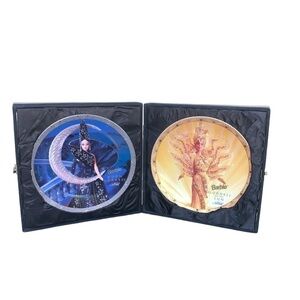 Vintage Barbie Limited Edition Bob Mackie Moon & Sun Goddess Plate Set